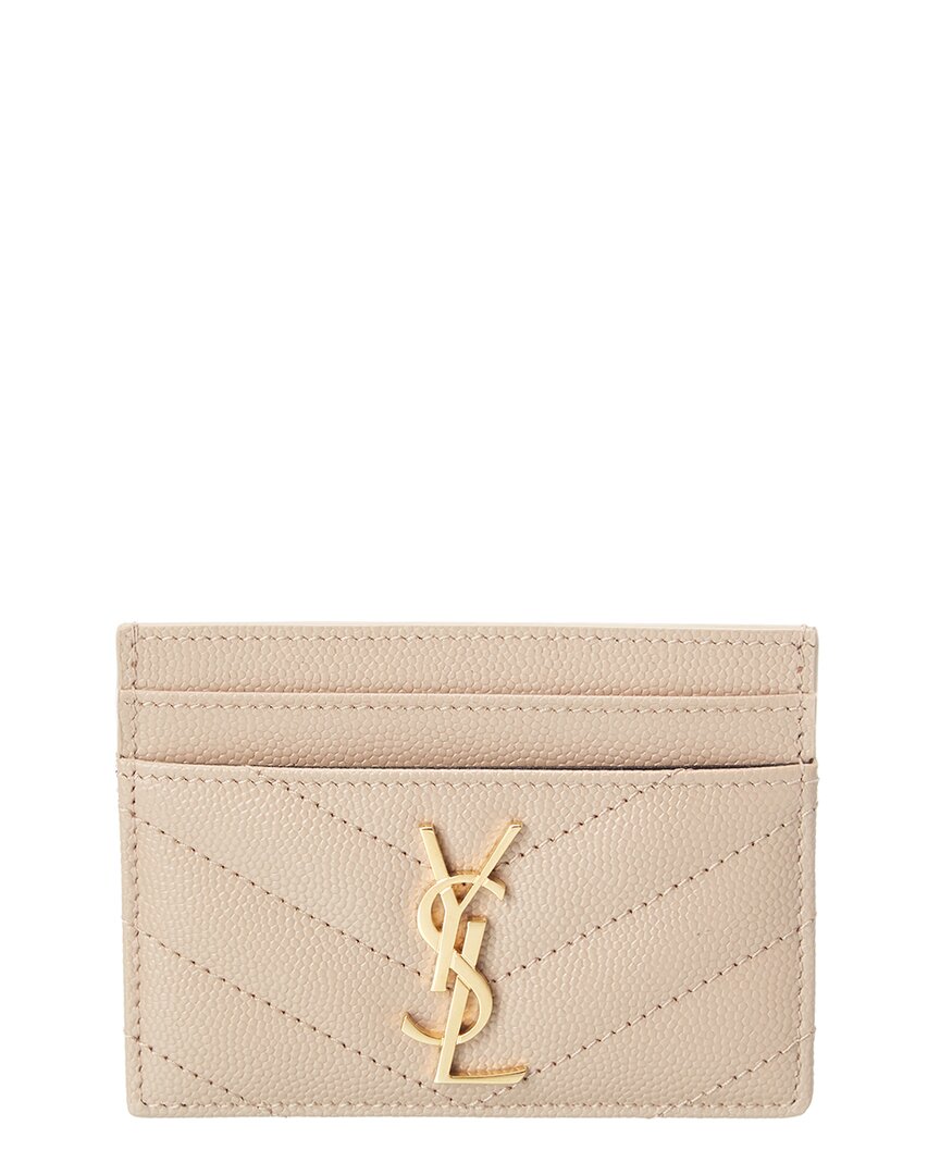 Saint Laurent Saint Laurent Monogram Matelasse Leather Card Holder