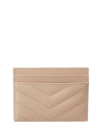 Saint Laurent Saint Laurent Monogram Matelasse Leather Card Holder