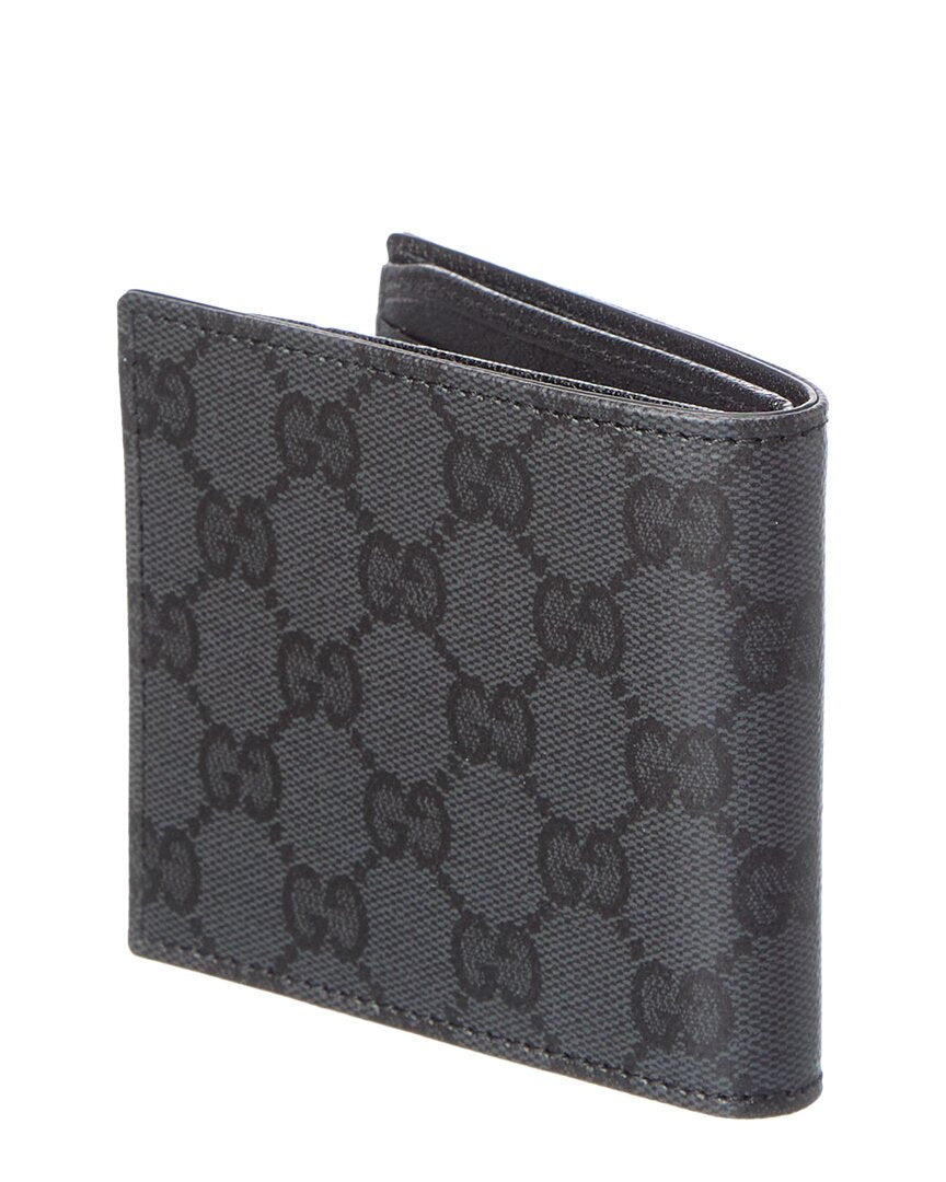 Gucci Gucci Essence Classic Gg Coated Canvas Bifold Wallet