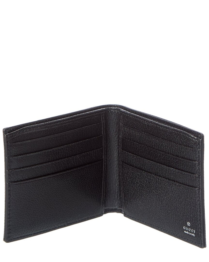 Gucci Gucci Essence Classic Gg Coated Canvas Bifold Wallet