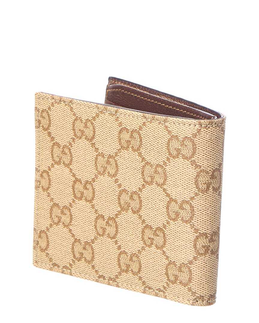 Gucci Gucci Essence Classic Gg Coated Canvas Bifold Wallet