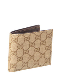 Gucci Gucci Essence Classic Gg Coated Canvas Bifold Wallet