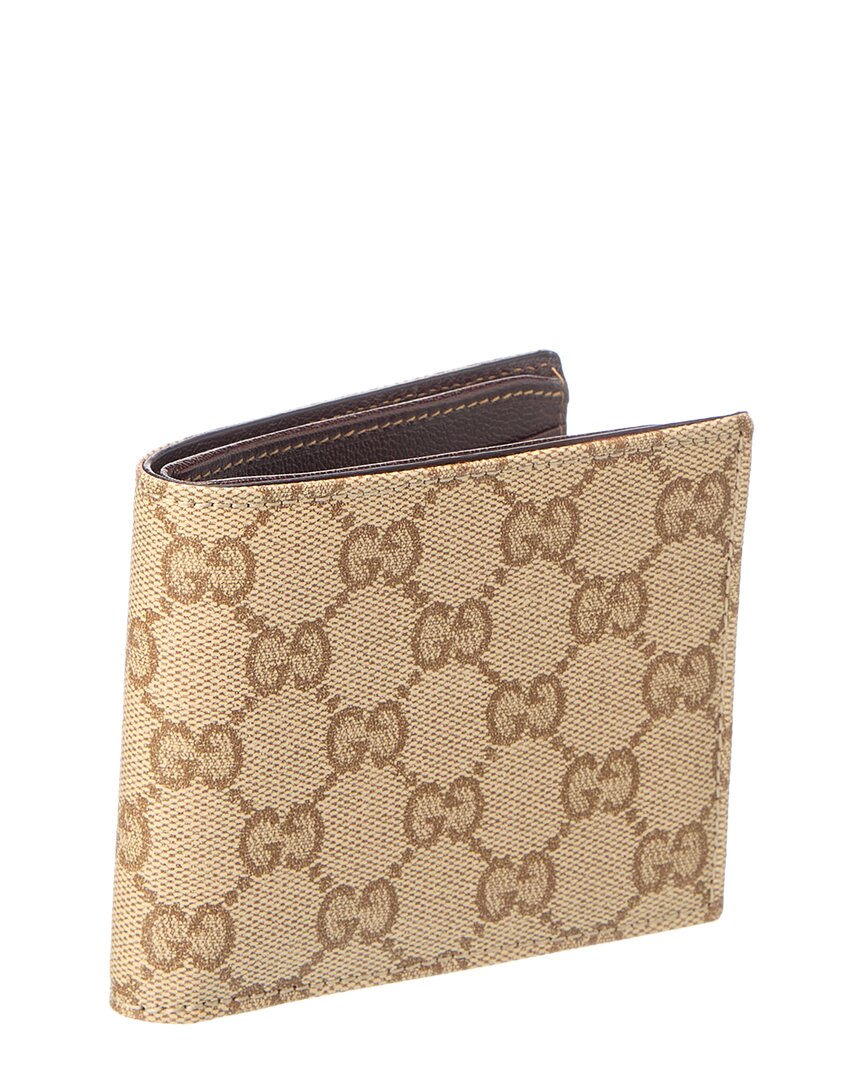 Gucci Gucci Essence Classic Gg Coated Canvas Bifold Wallet