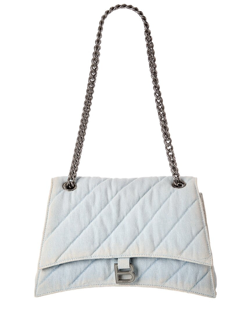 Balenciaga Balenciaga Crush Medium Denim Shoulder Bag