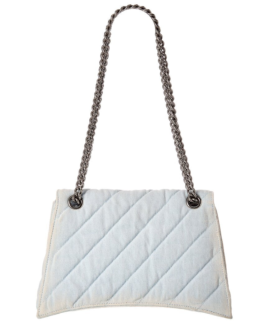 Balenciaga Balenciaga Crush Medium Denim Shoulder Bag