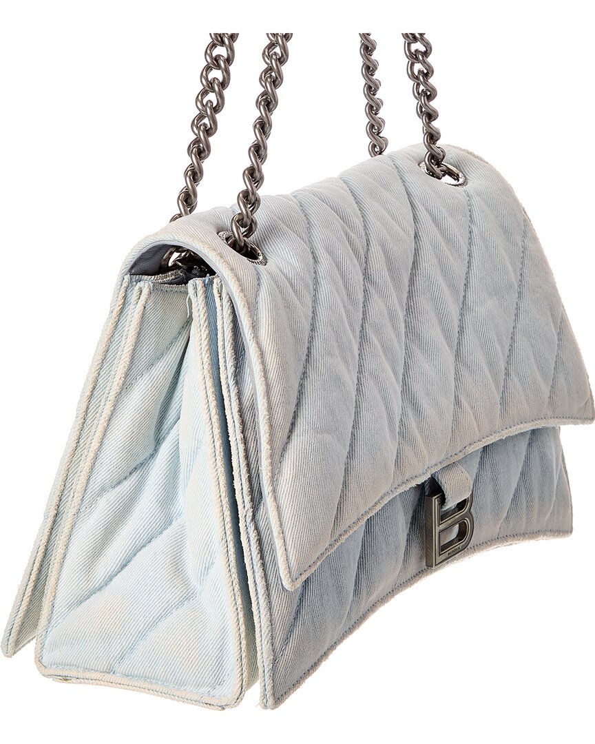 Balenciaga Balenciaga Crush Medium Denim Shoulder Bag