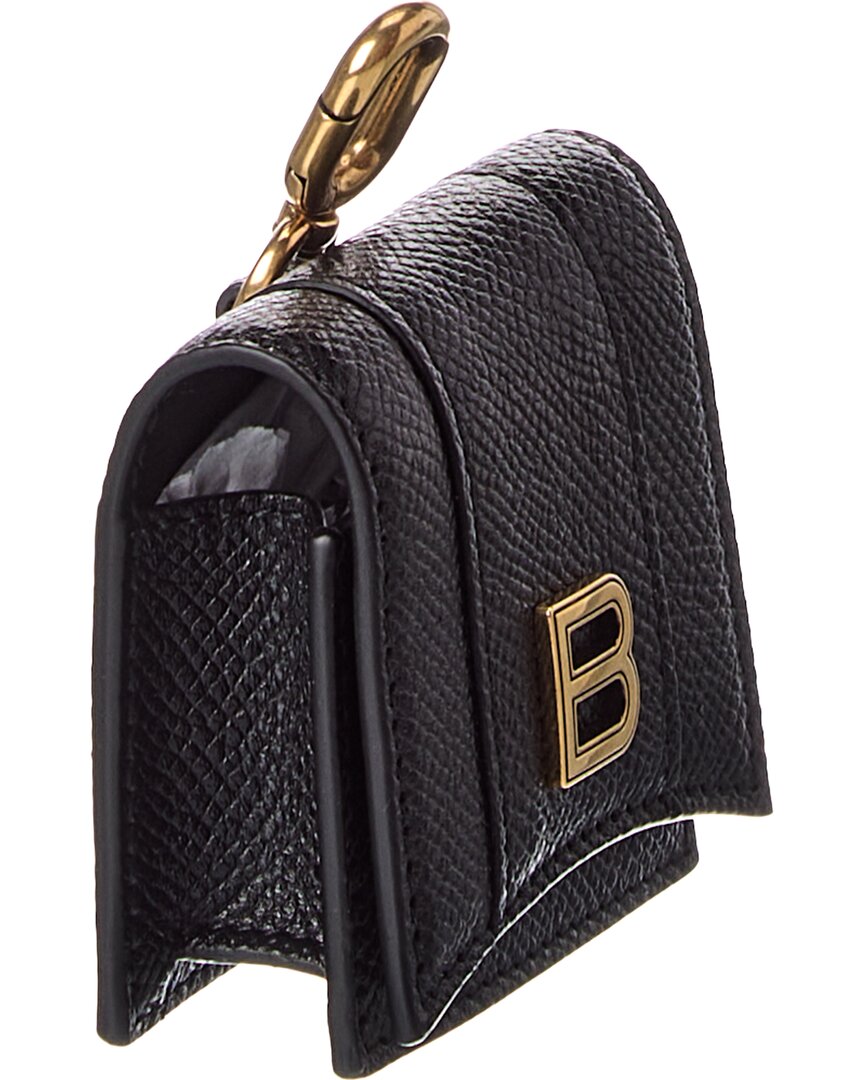 Balenciaga Balenciaga Hourglass Leather Airpods Holder