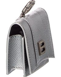 Balenciaga Balenciaga Hourglass Leather Airpods Holder