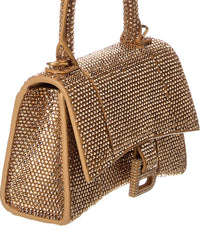 Balenciaga Balenciaga Hourglass Suede Shoulder Bag