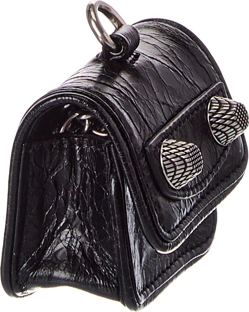 Balenciaga Balenciaga Hourglass Leather Airpods Holder
