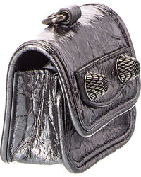 Balenciaga Balenciaga Hourglass Leather Airpods Holder