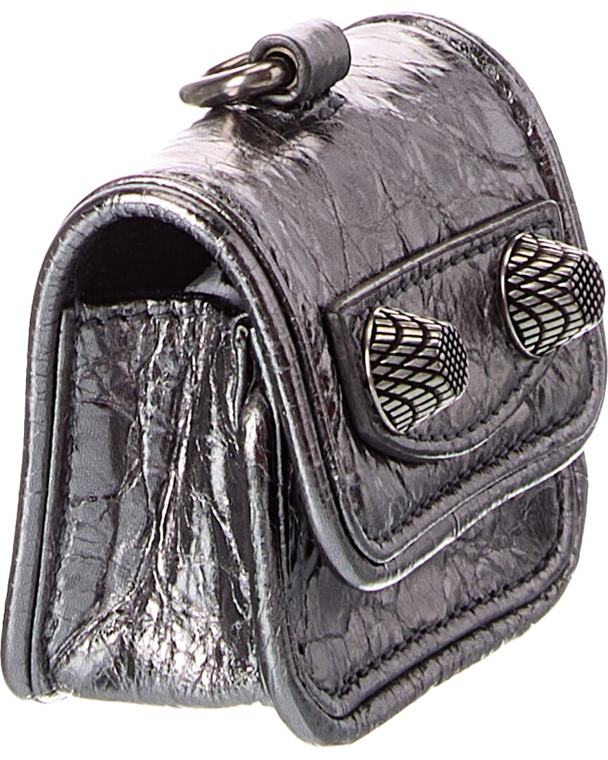 Balenciaga Balenciaga Hourglass Leather Airpods Holder