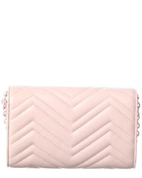 Gucci Gucci Gg Marmont Leather Wallet On A Chain