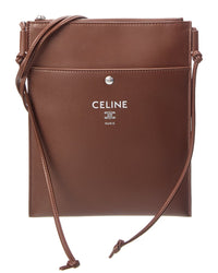 CELINE Celine Sharp Take Away Leather Pouch