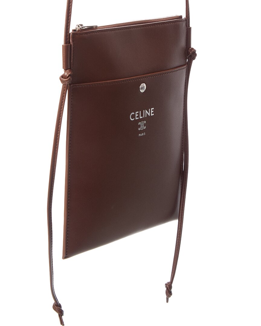 CELINE Celine Sharp Take Away Leather Pouch