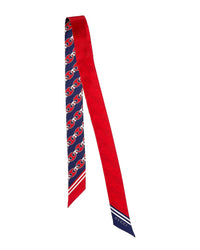 Gucci Gucci Printed Silk Twill Ribbon Scarf