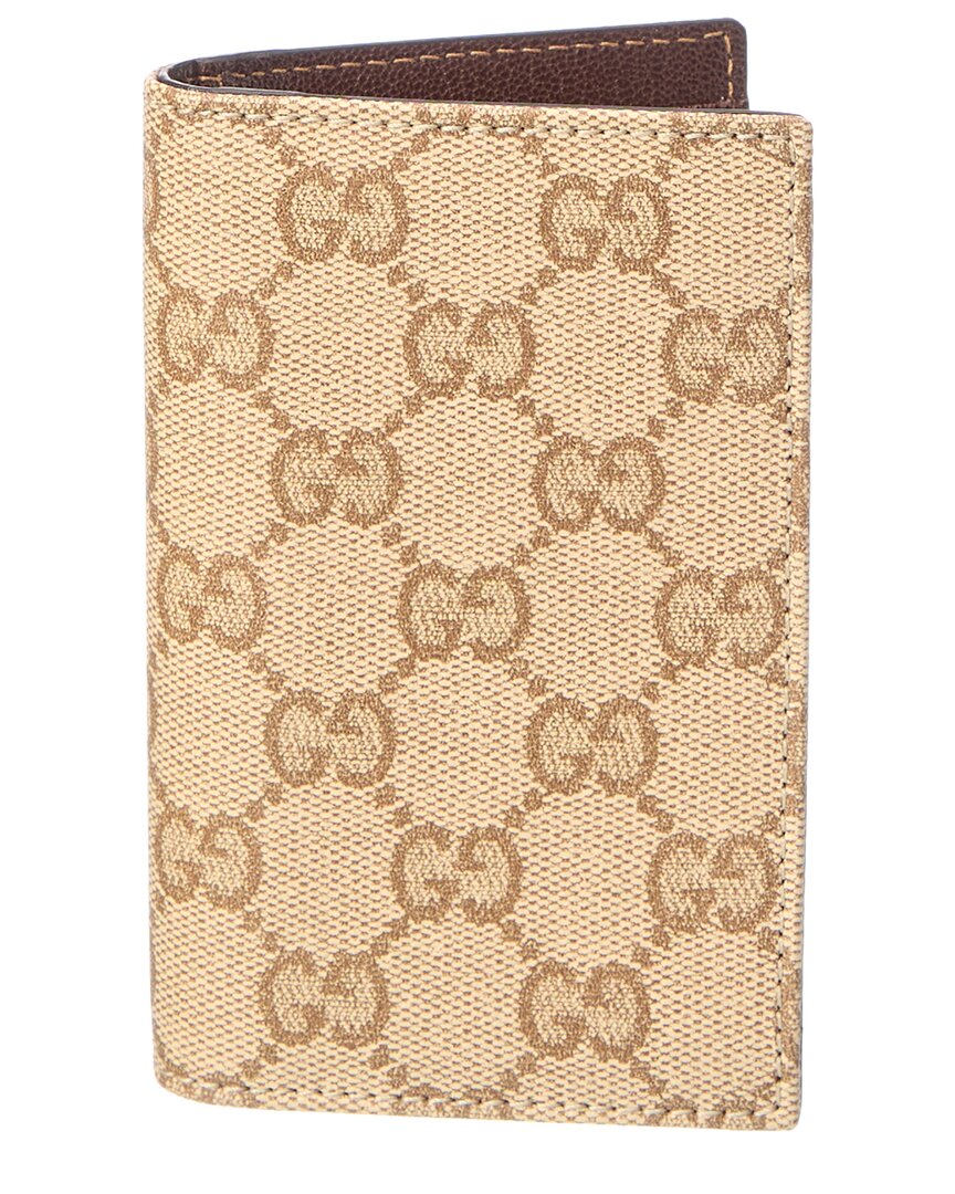 Gucci Gucci Essence Classic Gg Canvas Card Case