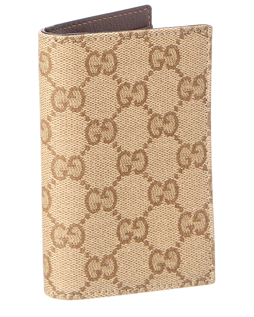 Gucci Gucci Essence Classic Gg Canvas Card Case