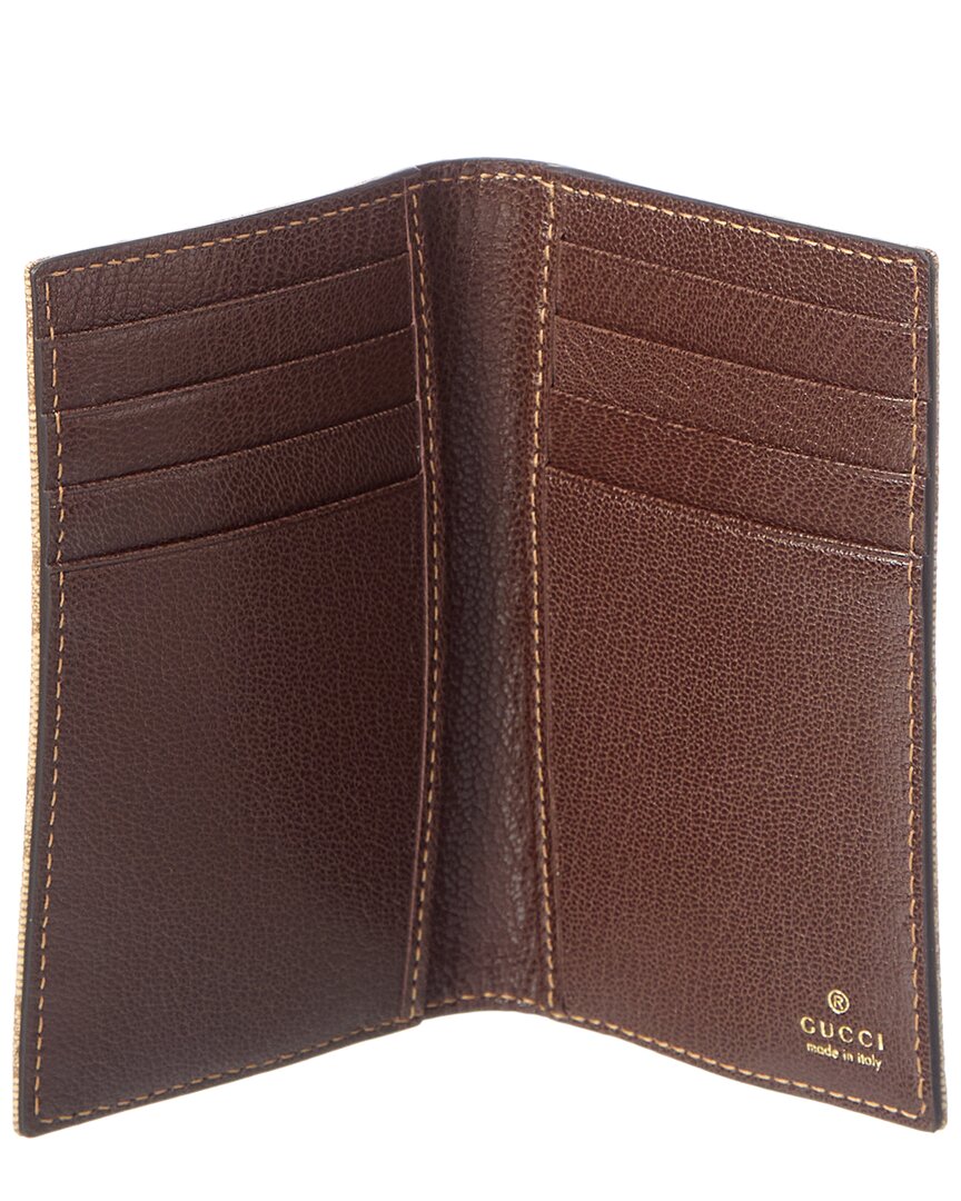 Gucci Gucci Essence Classic Gg Canvas Card Case