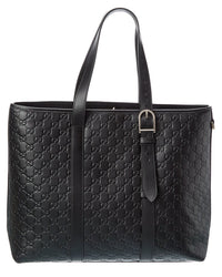 Gucci Gucci Gg Emblem Large Leather Tote