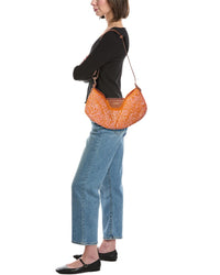 Loewe Loewe Swing Medium Raffia & Leather Swing Bag