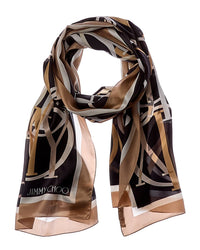 Jimmy Choo Jimmy Choo Logo Silk Scarf