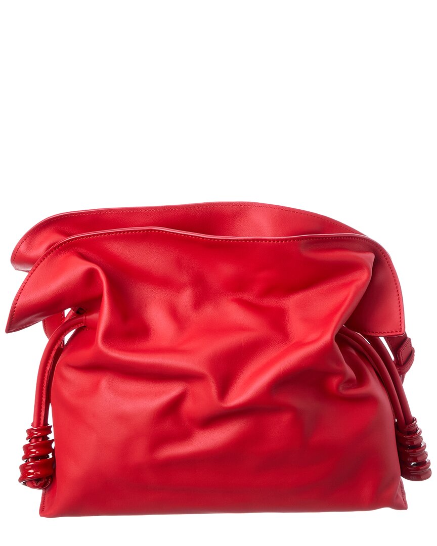 Loewe Loewe Coil Flamenco Medium Leather Clutch