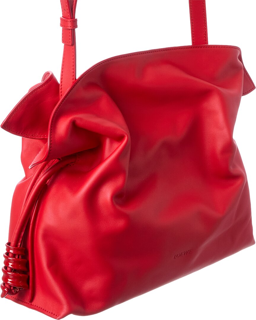 Loewe Loewe Coil Flamenco Medium Leather Clutch