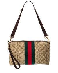 Gucci Gucci Medium Gg Coated Canvas Crossbody