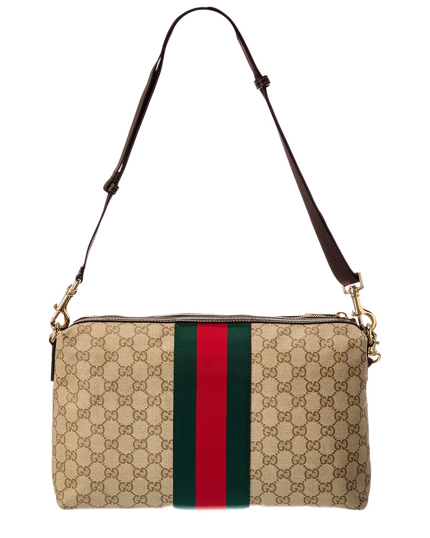 Gucci Gucci Medium Gg Coated Canvas Crossbody