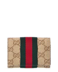 Gucci Gucci Gg Coated Canvas Bifold Wallet