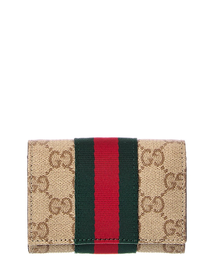 Gucci Gucci Gg Coated Canvas Bifold Wallet