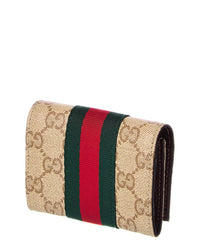Gucci Gucci Gg Coated Canvas Bifold Wallet