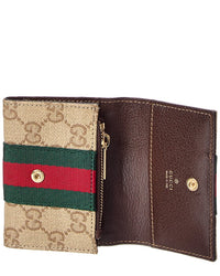 Gucci Gucci Gg Coated Canvas Bifold Wallet