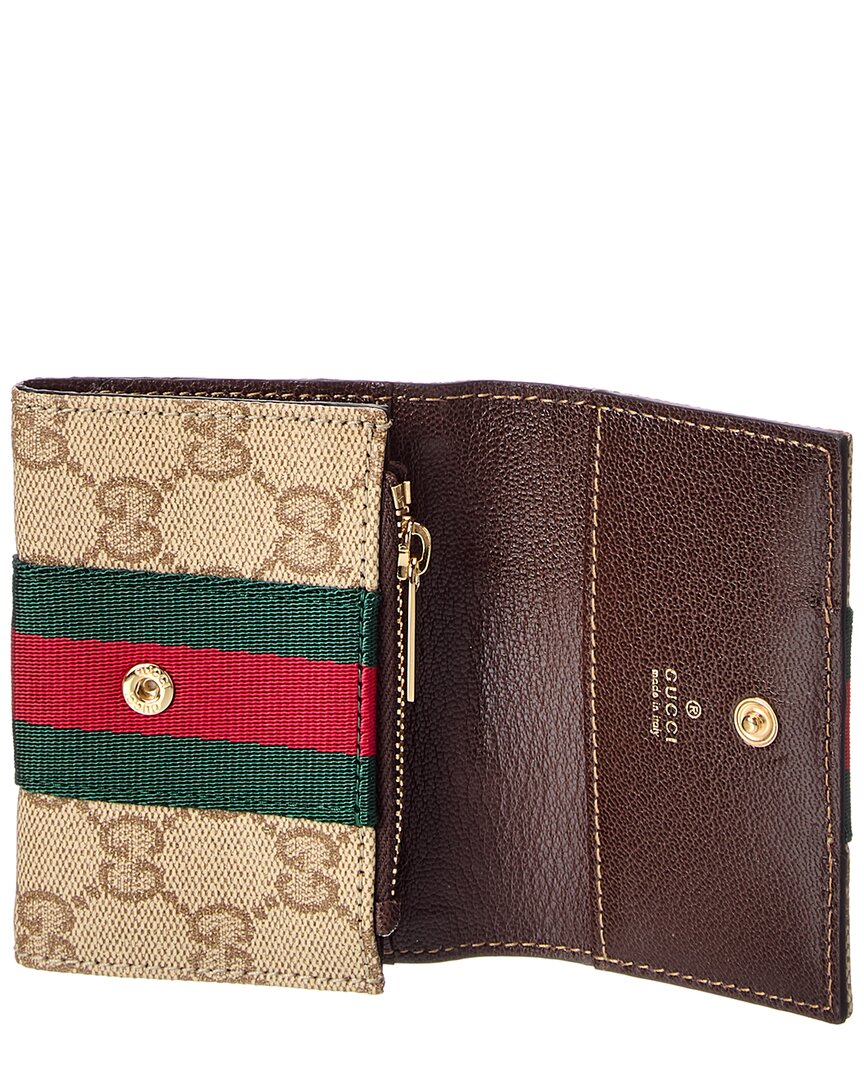 Gucci Gucci Gg Coated Canvas Bifold Wallet