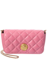 Versace Versace Iconic Leather Wallet On Chain
