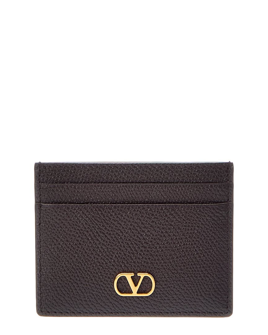Valentino Valentino Vlogo Signature Leather Card Holder