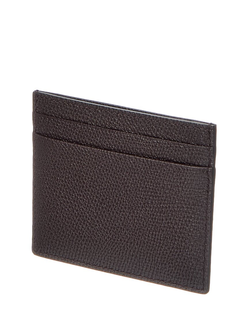 Valentino Valentino Vlogo Signature Leather Card Holder