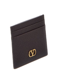 Valentino Valentino Vlogo Signature Leather Card Holder