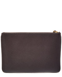Valentino Valentino Vlogo Signature Leather Pouch