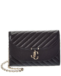 Jimmy Choo Jimmy Choo Avn Curve Leather Clutch