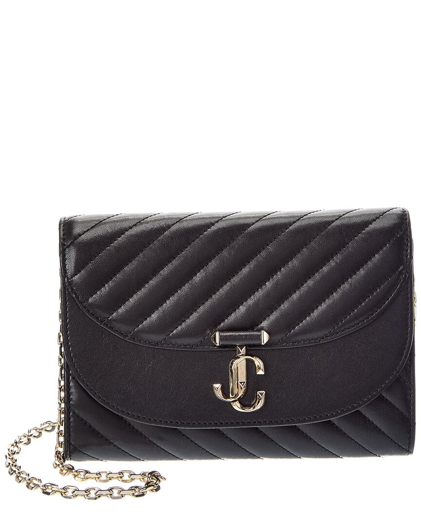 Jimmy Choo Jimmy Choo Avn Curve Leather Clutch
