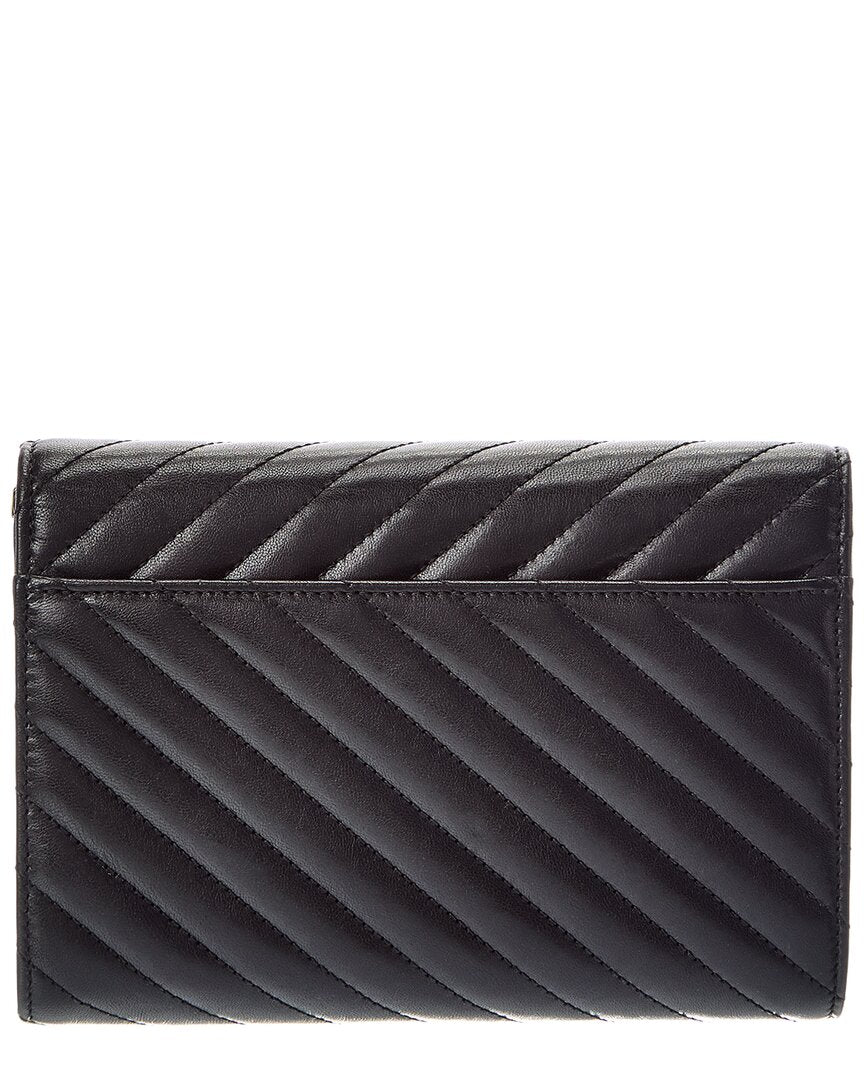 Jimmy Choo Jimmy Choo Avn Curve Leather Clutch