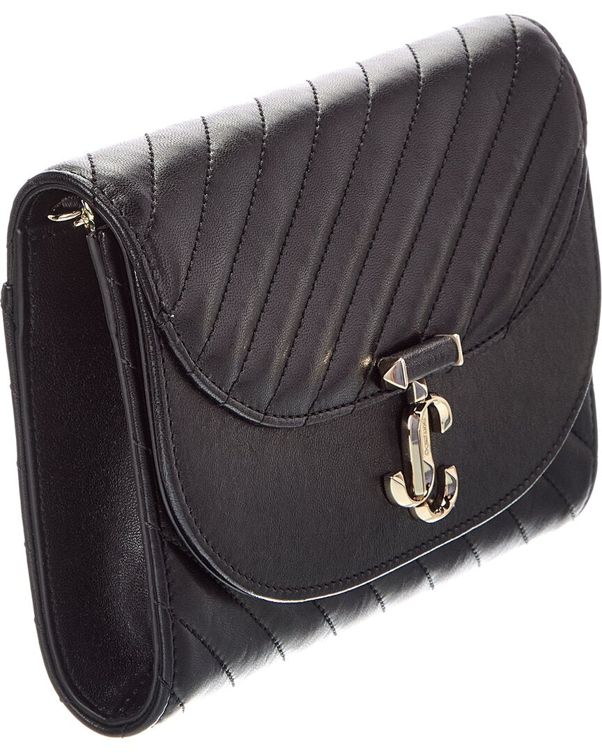 Jimmy Choo Jimmy Choo Avn Curve Leather Clutch
