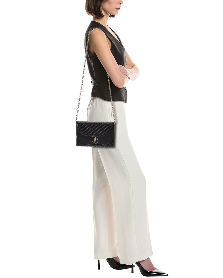 Jimmy Choo Jimmy Choo Avn Curve Leather Clutch