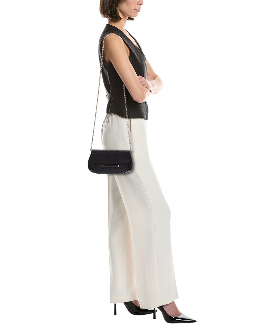 Jimmy Choo Jimmy Choo Bar Leather Wallet On Chain