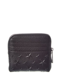 Jimmy Choo Jimmy Choo Compact Zip Leather Card Case