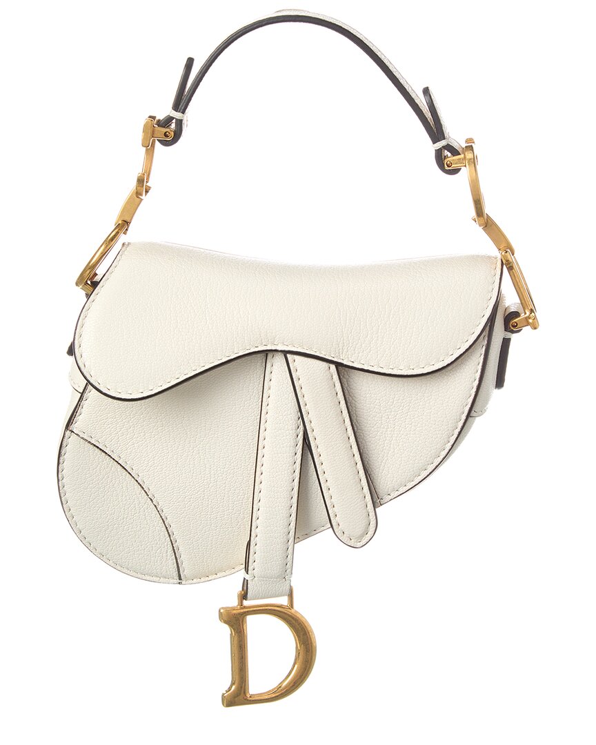Dior Leather Saddle Bag
