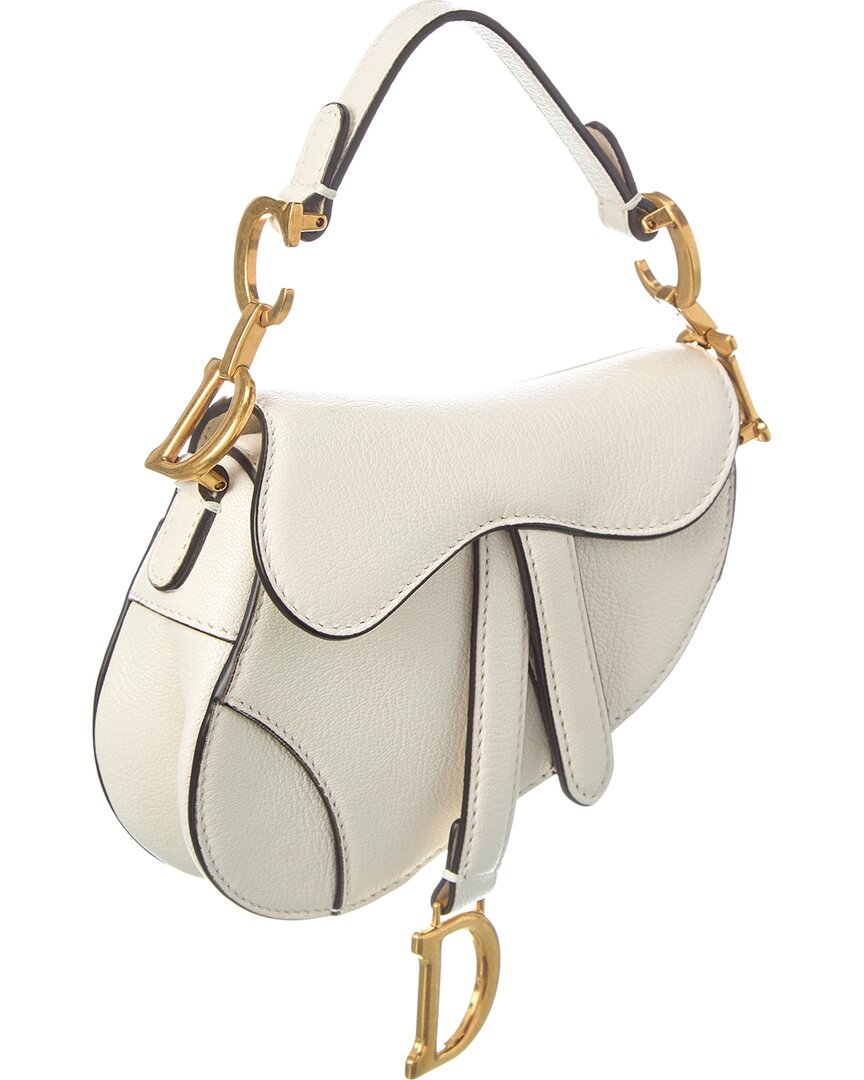 Dior Leather Saddle Bag