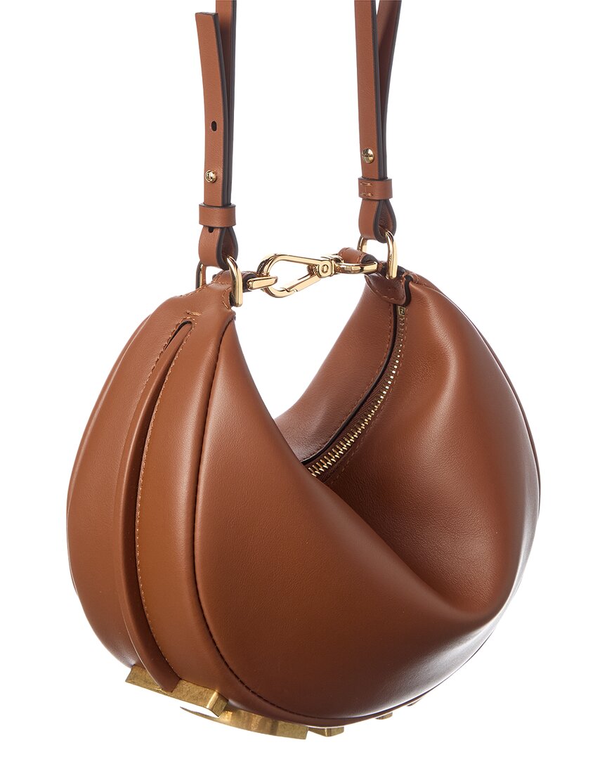 FENDI Fendi Fendigraphy Mini Leather Hobo Bag